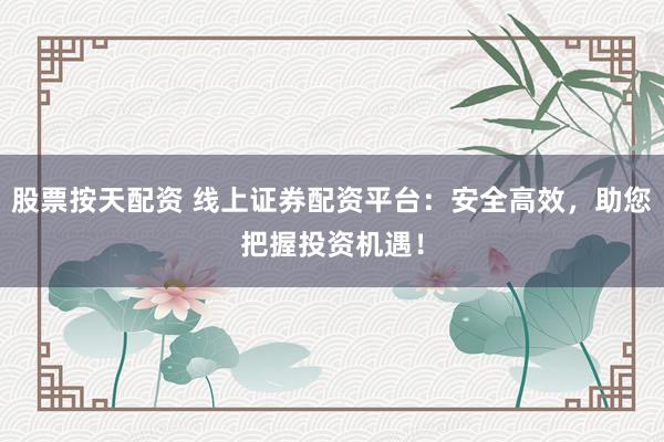股票按天配资 线上证券配资平台：安全高效，助您把握投资机遇！